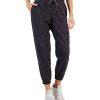 ID Ideology Petite Fleece Cheetah-Print Jogger Pants, Created For Macy's -Adrianna Papell Sales Shop 22426374 fpx