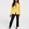 Kasper Women's One-Button Blazer, Printed Cowlneck Top & Pants 2 Kasper Women's One-Button Blazer, Printed Cowlneck Top & Pants -Adrianna Papell Sales Shop 22461026 fpx