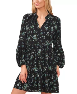 CeCe Women's V-Neck Raglan Sleeve Tiered Dress -Adrianna Papell Sales Shop 22468146 fpx