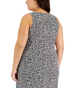 Vince Camuto Plus Size Printed Sleeveless Maxi Dress -Adrianna Papell Sales Shop 22477659 fpx