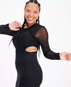 Bar III Women's Mesh-Overlay Side-Cutout Midi Dress, Created For Macy's 6 Bar III Women's Mesh-Overlay Side-Cutout Midi Dress, Created For Macy's -Adrianna Papell Sales Shop 22502213 fpx