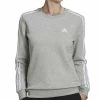 ADIDAS Women's 3-Stripe Cotton Fleece Crewneck Sweatshirt -Adrianna Papell Sales Shop 22521005 fpx