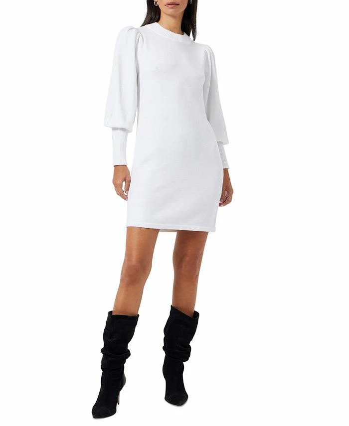 French Connection Women's Babysoft Balloon-Sleeve Mini Dress 3 French Connection Women's Babysoft Balloon-Sleeve Mini Dress