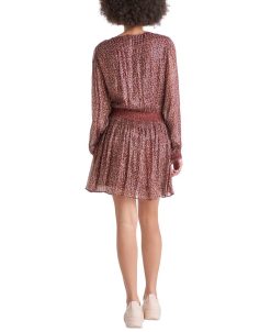 Black Tape Women's Long Sleeve Crewneck Blouson Mini Dress -Adrianna Papell Sales Shop 22525832 fpx