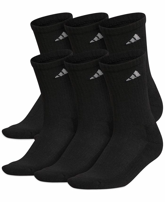 ADIDAS Women's 6-Pk. Athletic Cushioned Crew Socks 3 ADIDAS Women's 6-Pk. Athletic Cushioned Crew Socks