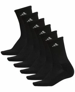 ADIDAS Women's 6-Pk. Athletic Cushioned Crew Socks 13 ADIDAS Women's 6-Pk. Athletic Cushioned Crew Socks -Adrianna Papell Sales Shop 22532480 fpx