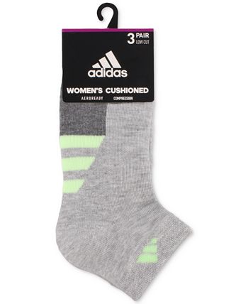 Women's 3-Pk. Cushioned II Low-Cut Socks ADIDAS Women's 3-Pk. Cushioned II Low-Cut Socks -Adrianna Papell Sales Shop
