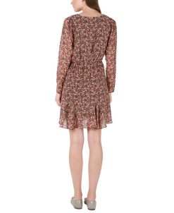 Black Tape Women's Floral-Print Wrap-Front Fit & Flare Dress 3 Black Tape Women's Floral-Print Wrap-Front Fit & Flare Dress -Adrianna Papell Sales Shop 22534305 fpx