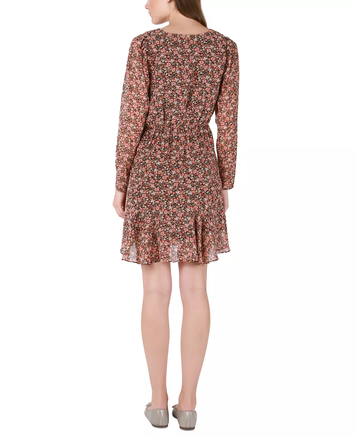 Black Tape Women's Floral-Print Wrap-Front Fit & Flare Dress 4 Black Tape Women's Floral-Print Wrap-Front Fit & Flare Dress - Image 2