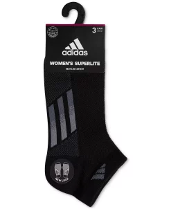 ADIDAS Women's 3-Pk. Superlite Three-Stripe Low Cut Socks -Adrianna Papell Sales Shop 22535257 fpx
