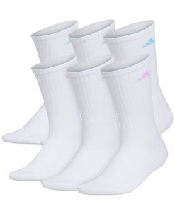 ADIDAS Women's 6-Pk. Athletic Cushioned Crew Socks