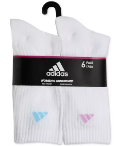 ADIDAS Women's 6-Pk. Athletic Cushioned Crew Socks 14 ADIDAS Women's 6-Pk. Athletic Cushioned Crew Socks -Adrianna Papell Sales Shop 22538603 fpx