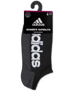 ADIDAS Women's 6-Pk. Superlite Linear 3 No-Show Socks 14 ADIDAS Women's 6-Pk. Superlite Linear 3 No-Show Socks -Adrianna Papell Sales Shop 22538634 fpx