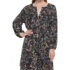 Vince Camuto Women's Printed Balloon-Sleeve Belted Dress -Adrianna Papell Sales Shop 22569708 fpx