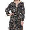 Vince Camuto Women's Printed Balloon-Sleeve Belted Dress -Adrianna Papell Sales Shop 22569708 fpx