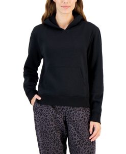 ID Ideology Women's Solid Sweatshirt Hoodie, Regular & Petites