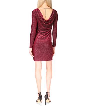 Women's Velvet Cowl-Back Dress Michael Kors Women's Velvet Cowl-Back Dress -Adrianna Papell Sales Shop