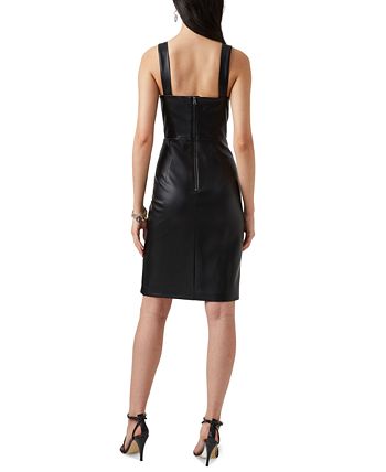 Women's Crolenda Faux-Leather Dress French Connection Women's Crolenda Faux-Leather Dress -Adrianna Papell Sales Shop