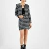 Bar III Women's Plaid Tweed Jacket, Embellished Camisole Top & Plaid Tweed Pencil Skirt, Created For Macy's -Adrianna Papell Sales Shop 22657731 fpx
