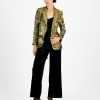 Bar III Women's Velvet V-Neck Jumpsuit & Metallic Notched Collar Jacket, Created For Macy's -Adrianna Papell Sales Shop 22657964 fpx