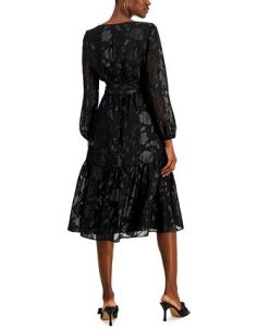 INC International Concepts Women's Printed Jacquard Blouson-Sleeve Dress, Created For Macy's 3 INC International Concepts Women's Printed Jacquard Blouson-Sleeve Dress, Created For Macy's -Adrianna Papell Sales Shop 22676476 fpx