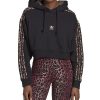 ADIDAS Women's Animal-Trim Logo-Print Cotton Hoodie 1 ADIDAS Women's Animal-Trim Logo-Print Cotton Hoodie -Adrianna Papell Sales Shop 22682998 fpx