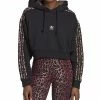 ADIDAS Women's Animal-Trim Logo-Print Cotton Hoodie -Adrianna Papell Sales Shop 22682998 fpx