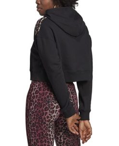 ADIDAS Women's Animal-Trim Logo-Print Cotton Hoodie -Adrianna Papell Sales Shop 22682999 fpx