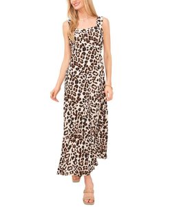 Vince Camuto Women's Animal-Print Sleeveless Maxi Dress