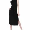 Black Tape Women's Sleeveless Shoulder-Pad Midi Dress -Adrianna Papell Sales Shop 22686545 fpx