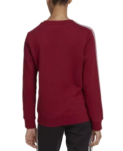 ADIDAS Women's 3-Stripe Cotton Fleece Crewneck Sweatshirt -Adrianna Papell Sales Shop 22693580 fpx