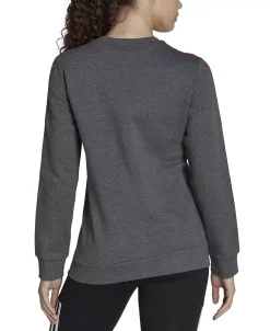 ADIDAS Women's 3-Stripe Cotton Fleece Crewneck Sweatshirt -Adrianna Papell Sales Shop 22693584 fpx