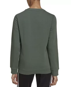 ADIDAS Women's 3-Stripe Cotton Fleece Crewneck Sweatshirt -Adrianna Papell Sales Shop 22693587 fpx