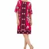 JM Collection Women's Global Bloom Ruffle-Sleeve Dress, Created For Macy's 2 JM Collection Women's Global Bloom Ruffle-Sleeve Dress, Created For Macy's -Adrianna Papell Sales Shop 22718240 fpx