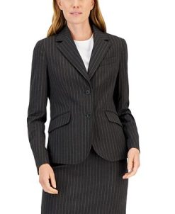 Anne Klein Women's Pinstripe Two-Button Jacket & Flare-Leg Pants & Pencil Skirt -Adrianna Papell Sales Shop 22719298 fpx