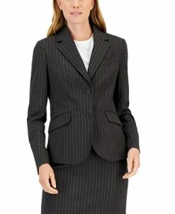 Anne Klein Women's Pinstripe Two-Button Jacket & Flare-Leg Pants & Pencil Skirt -Adrianna Papell Sales Shop 22719298 fpx