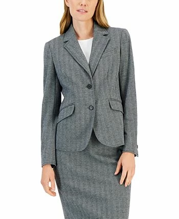 Anne Klein Women's Herringbone Two-Button Jacket & Flare-Leg Pants & Pencil Skirt 7 Anne Klein Women's Herringbone Two-Button Jacket & Flare-Leg Pants & Pencil Skirt - Image 5
