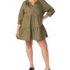 Sanctuary Women's Cotton 3/4-Sleeve Babydoll Dress -Adrianna Papell Sales Shop 22722209 fpx