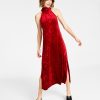 Bar III Women's Halter-Neck Side-Slit Maxi Dress, Created For Macy's 1 Bar III Women's Halter-Neck Side-Slit Maxi Dress, Created For Macy's -Adrianna Papell Sales Shop 22723325 fpx