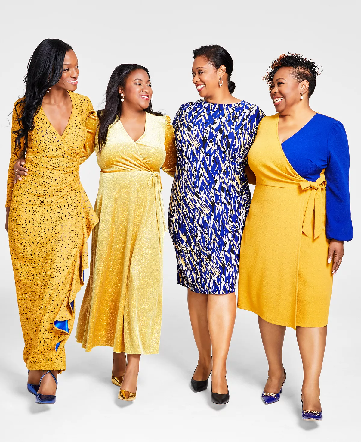 Colorblocked Surplice Side-Tie Dress Kasper Colorblocked Surplice Side-Tie Dress -Adrianna Papell Sales Shop