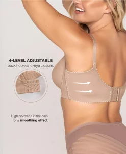 Leonisa Women's Back Smoothing Bra With Soft Full Coverage Cups -Adrianna Papell Sales Shop 22729206 fpx