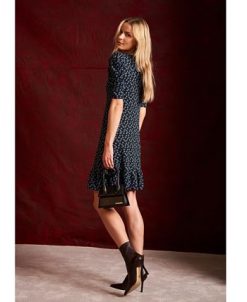 CeCe Women's Puffed Sleeve Printed Knit Dress -Adrianna Papell Sales Shop 22729319 fpx