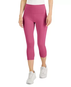 ID Ideology Women's Compression High-Rise Side-Pocket Cropped Leggings, Regular & Petite, Created For Macy's 20 ID Ideology Women's Compression High-Rise Side-Pocket Cropped Leggings, Regular & Petite, Created For Macy's -Adrianna Papell Sales Shop 22739290 fpx