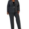 Kasper Plus Size One-Button Notched-Collar Jacket & Pull-On Pants -Adrianna Papell Sales Shop 22760752 fpx