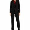 Kasper Women's One-Button Blazer, Tie-Front Blouse, & Pull-On Pants -Adrianna Papell Sales Shop 22761937 fpx