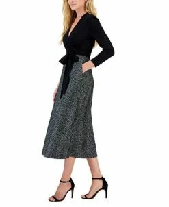 Anne Klein Women's Serenity Glen Plaid Jacquard Dress -Adrianna Papell Sales Shop 22767834 fpx