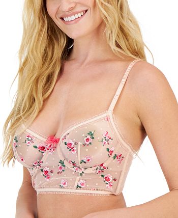 Women's Rose Embroidered Bustier, Created For Macy's INC International Concepts Women's Rose Embroidered Bustier, Created For Macy's -Adrianna Papell Sales Shop