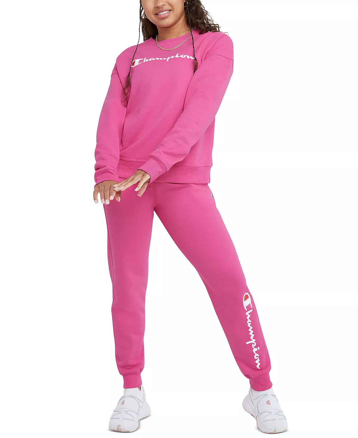 Women's Drawstring Logo Sweatpant Jogger Champion Women's Drawstring Logo Sweatpant Jogger -Adrianna Papell Sales Shop