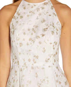 Adrianna Papell Women's Embroidered Fit & Flare Dress -Adrianna Papell Sales Shop 22801269 fpx