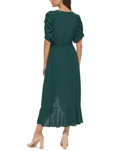 Kensie Ruffled Midi Dress -Adrianna Papell Sales Shop 22803117 fpx